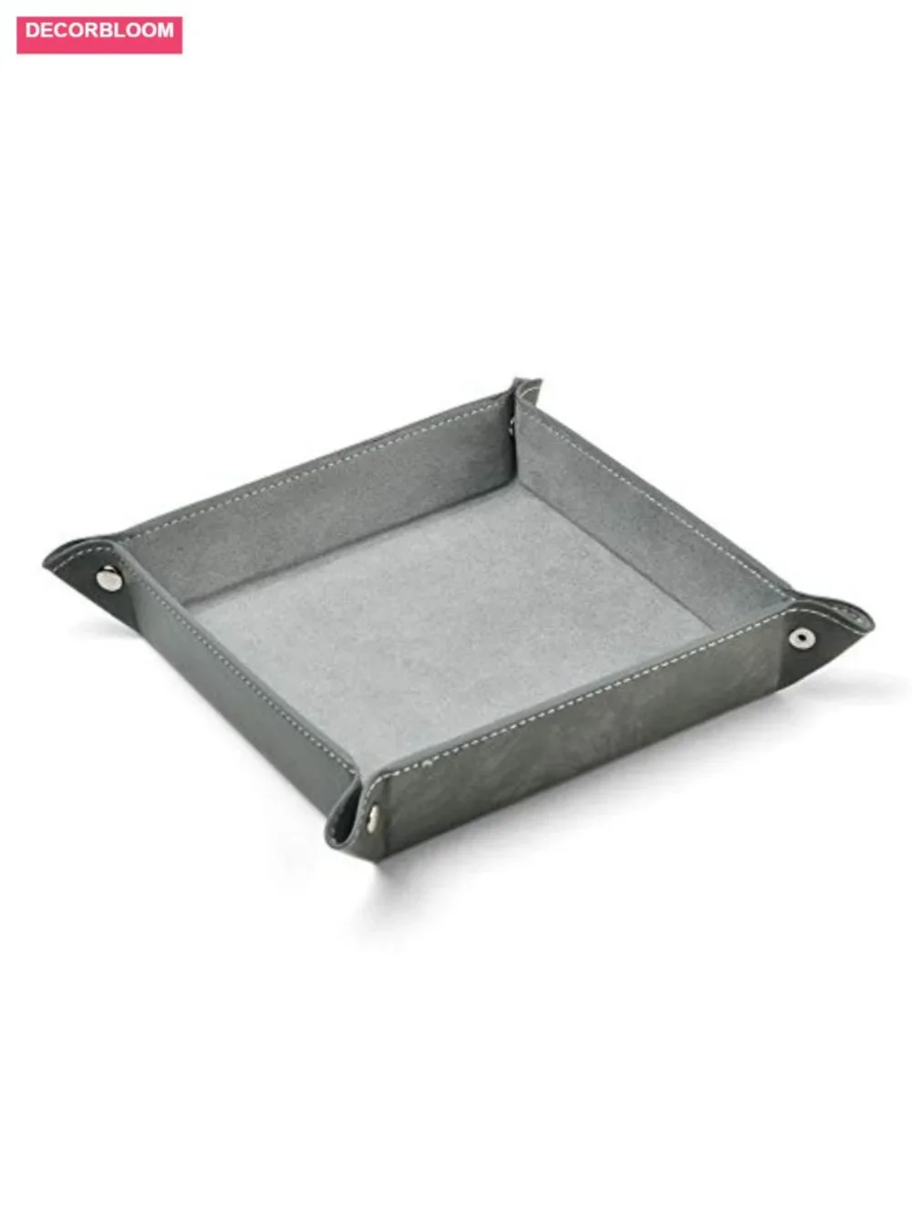 Premium Leather Valet Tray for Men Jewelry Organizer Desk Storage Catchall